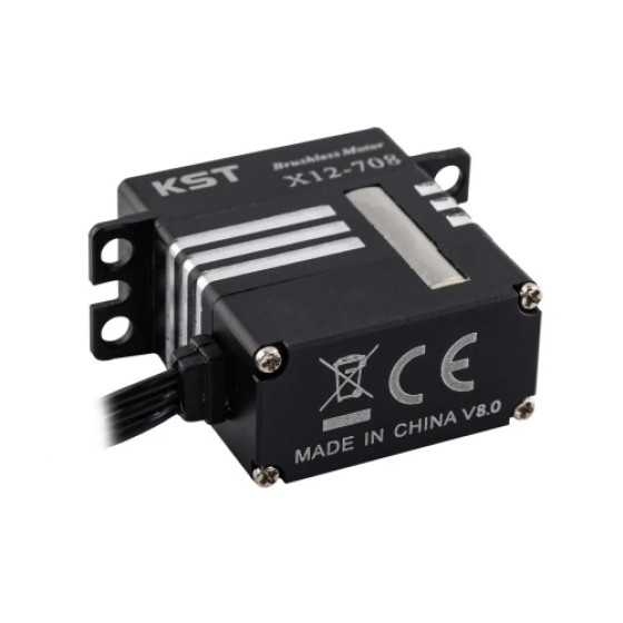 Hot Sales KTS X12-708  9.3kg.cm 0.07sec/60deg Black CNC Aluminum case Brushless Micro Servo